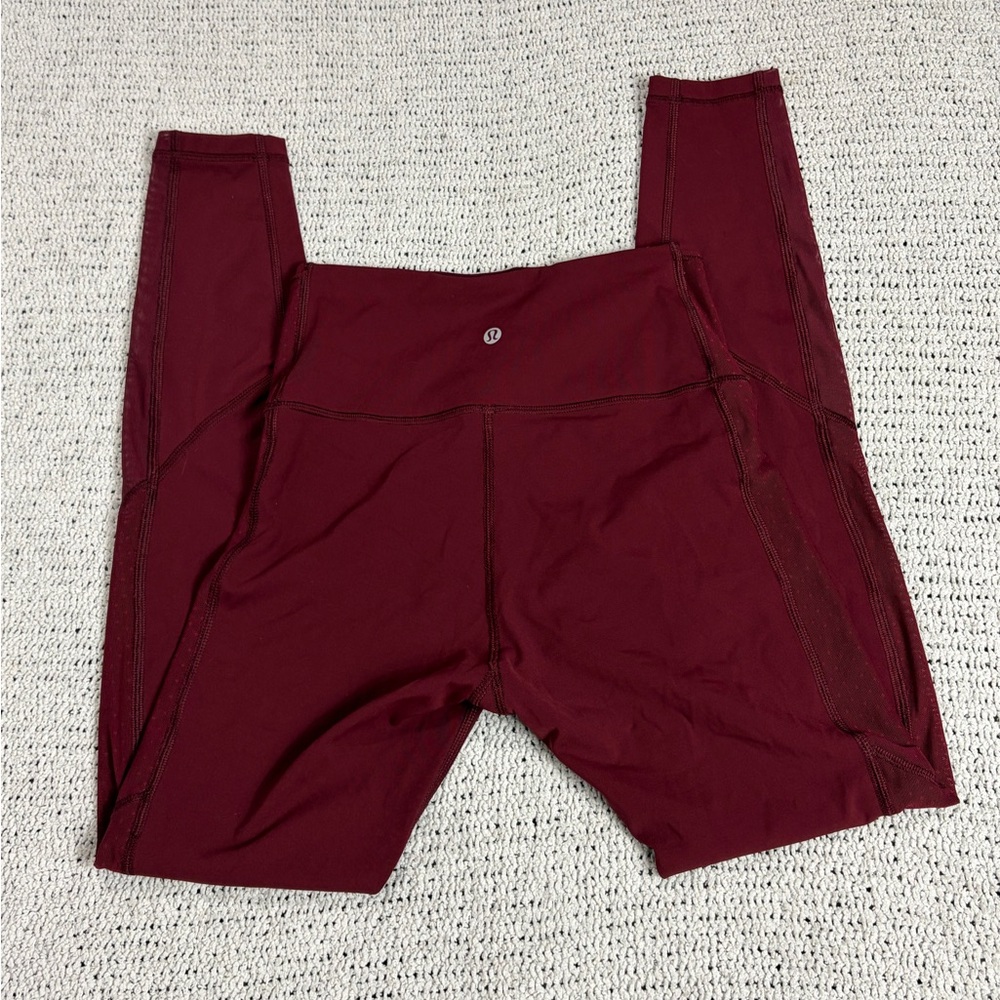 Lululemon Burgundy Leggings